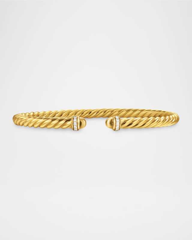 Modern Cablespira Bracelet in 18K Gold with Gemstones and Diamonds, 4
